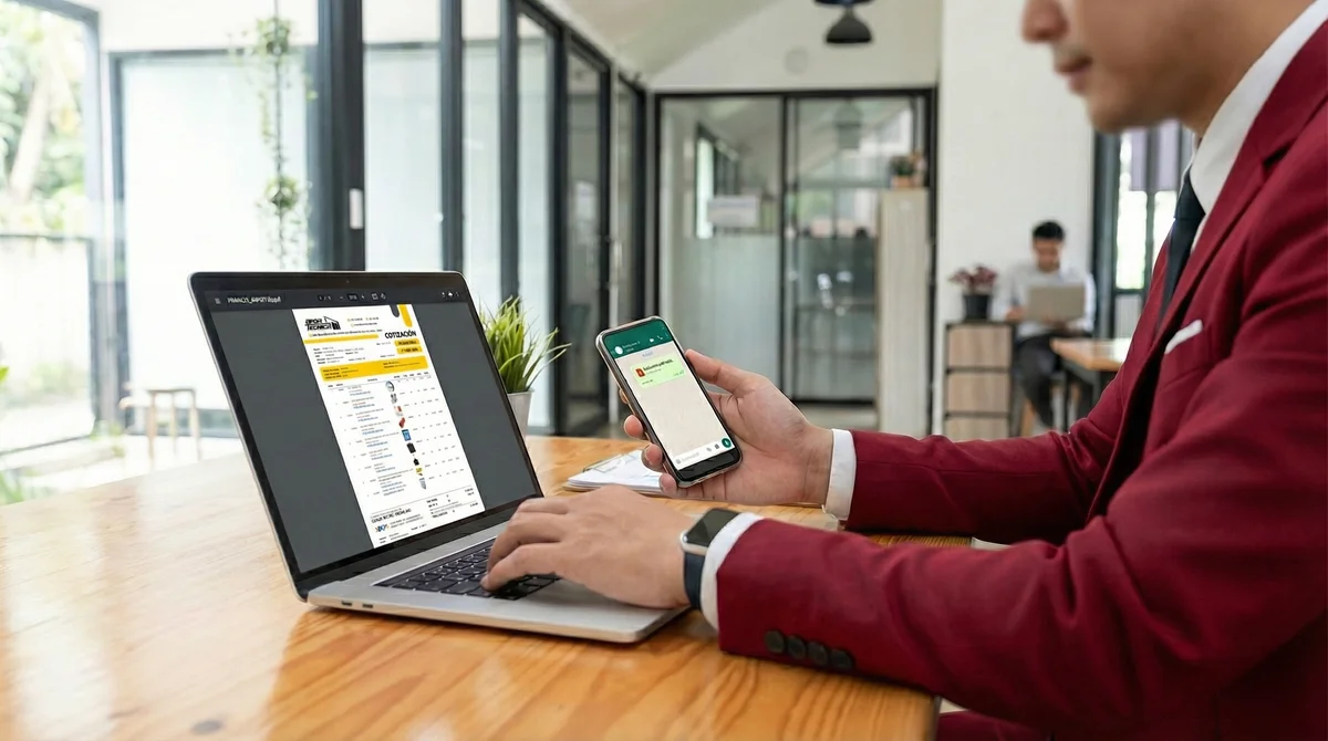 Comparte por Email y WhatsApp